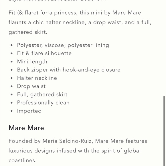 Elegant White Halter Mini Dress - Picture 5 of 5